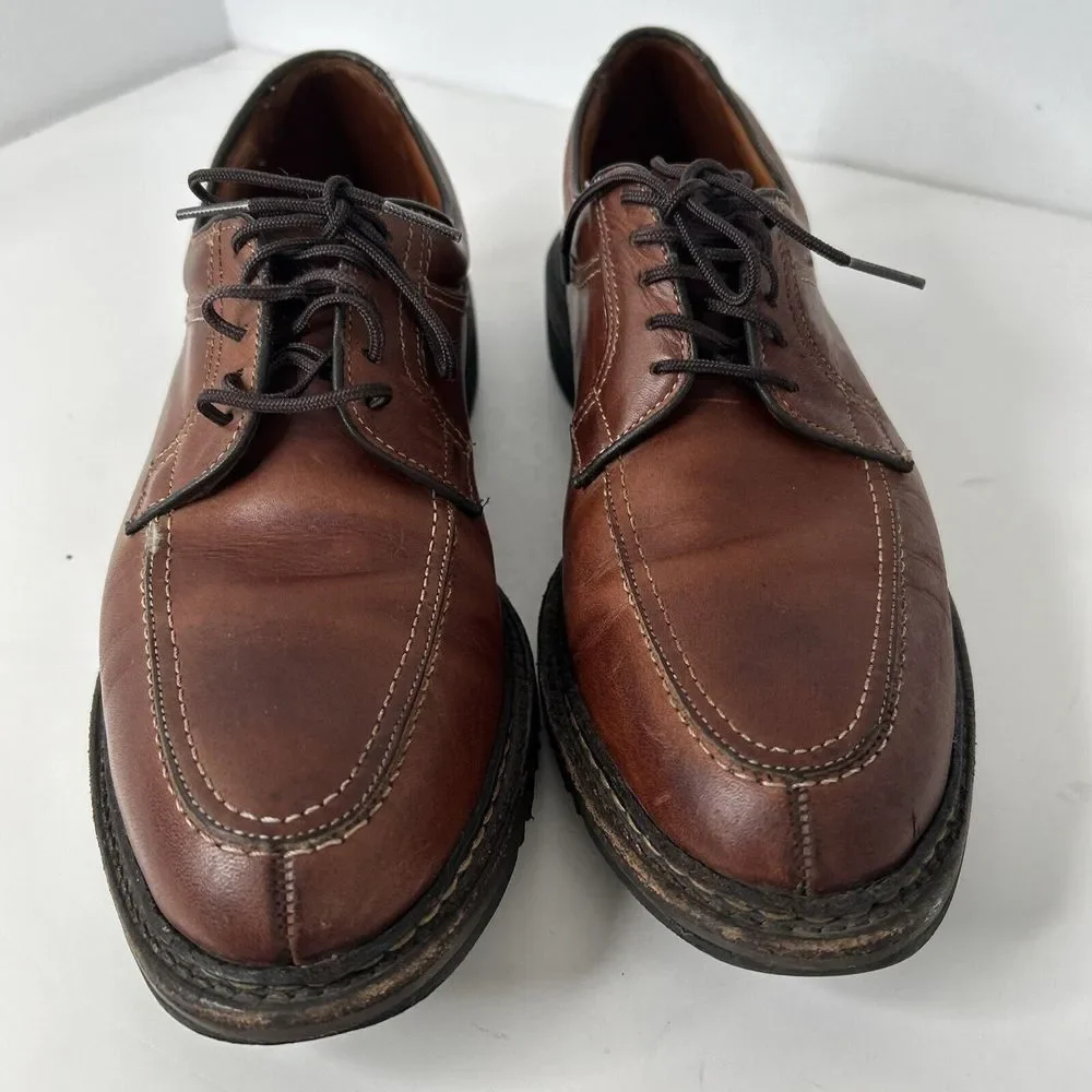 Allen Edmonds WILBERT Sz 12 Chilli‎ Men's Lace Up Leather Shoes Lug Sole 1951